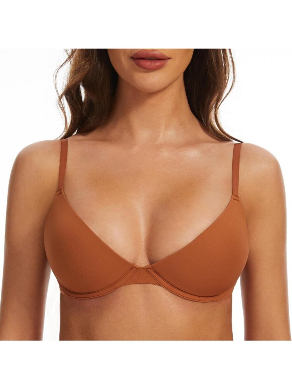 Soft Plunge Bra for All Sizes - Comfortable Scoop Neck, Perfect Fit & Support